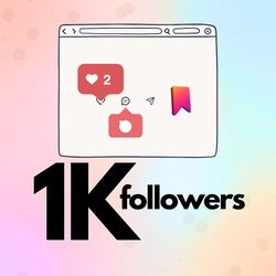 1k followers, services for views provider, social media development