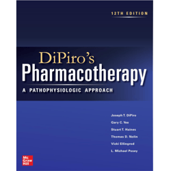 dipiro's pharmacotherapy: a pathophysiologic approach, 12th edition, e-book