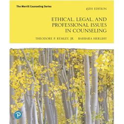 ethical, legal, and professional issues in counseling 6th edition, e-book