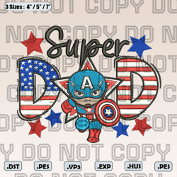 captain america dad embroidery design,hot movie fathers day design, funny father's day design, instant download