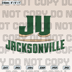 jacksonville dolphins logo embroidery designs, ncaa logo embroidery designs, sport embroidery, ncaa embroidery