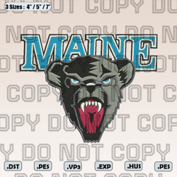 ncaa logo embroidery designs ,maine black bears logos embroidery design,machine embroidery pattern