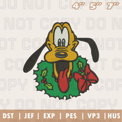 desney pluto embroidery machine design, christmas embroidery design, instant download