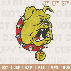 ferris state bulldogs logo embroidery designs,ncaa logo embroidery designs, sport embroidery ,instant download