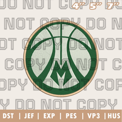 milwaukee bucks logos embroidery design, nba teams embroidery design, instant download