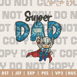 thor dad embroidery design, hot movie fathers day design, funny father's day design, instant download