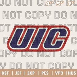 illinois-chicago flames logo embroidery designs,ncaa logo embroidery designs, sport embroidery ,instant download