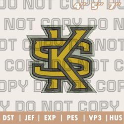 kennesaw state owls logo embroidery designs,ncaa logo embroidery designs, sport embroidery ,instant download
