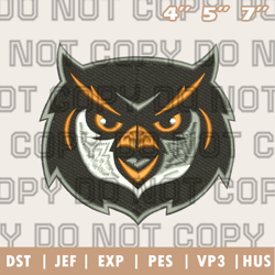 kennesaw state owls logos embroidery designs,ncaa logo embroidery designs, sport embroidery ,instant download