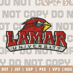 lamar cardinals logo embroidery designs,ncaa logo embroidery designs, sport embroidery ,instant download