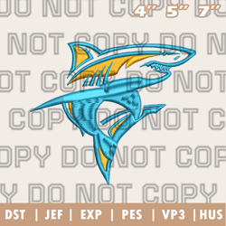 liu sharks logo embroidery designs,ncaa logo embroidery designs, sport embroidery ,instant download