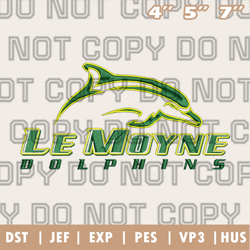 le moyne dolphins logo embroidery designs,ncaa logo embroidery designs, sport embroidery ,instant download