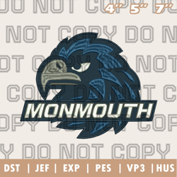 monmouth hawks logos embroidery designs,ncaa logo embroidery designs, sport embroidery ,instant download