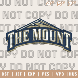 mount st. marys mountaineers logo embroidery design, ncaa logo embroidery designs, sport embroidery ,instant download