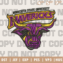 minnesota state mavericks logos embroidery designncaa logo embroidery designs, sport embroidery ,instant download