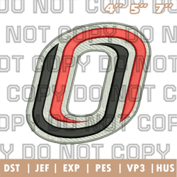 nebraska-omaha mavericks logo embroidery designs, ncaa logo embroidery designs, sport embroidery ,instant download