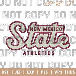 new mexico state aggies logo embroidery design, ncaa logo embroidery designs, sport embroidery ,instant download