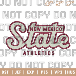 new mexico state aggies logo embroidery design, ncaa logo embroidery designs, sport embroidery ,instant download