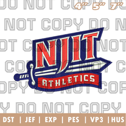 njit highlanders logo embroidery design, ncaa logo embroidery designs, sport embroidery ,instant download