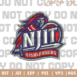 njit highlanders logos embroidery design, ncaa logo embroidery designs, sport embroidery ,instant download