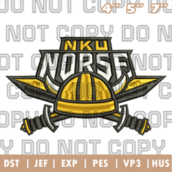 northern kentucky norse logo embroidery designs, ncaa logo embroidery designs, sport embroidery ,instant download