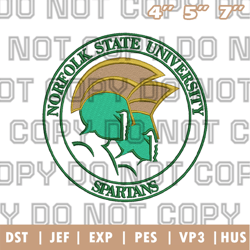 norfolk state spartans logo embroidery designs, ncaa logo embroidery designs, sport embroidery ,instant download