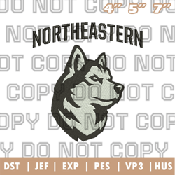 northeastern huskies logo embroidery designs, ncaa logo embroidery designs, sport embroidery ,instant download