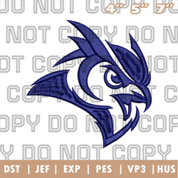 rice owls logos embroidery design, ncaa logo embroidery designs, sport embroidery ,instant download