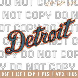 detroit tigers jersey logo embroidery design, mlb logo embroidery designs, sport embroidery ,instant download