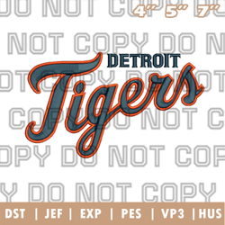 detroit tigers wordmark logo embroidery design, mlb logo embroidery designs, sport embroidery ,instant download