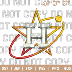 houston astros cap logo embroidery design, mlb logo embroidery designs, sport embroidery ,instant download