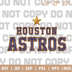 houston astros wordmark logo embroidery design, mlb logo embroidery designs, sport embroidery ,instant download