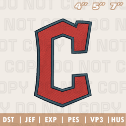 cleveland guardians alternate logo embroidery design, mlb logo embroidery designs, sport embroidery ,instant download