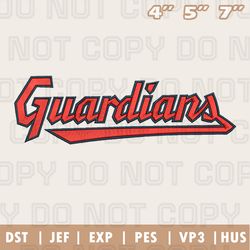 cleveland guardians wordmark logo embroidery design, mlb logo embroidery designs, sport embroidery ,instant download