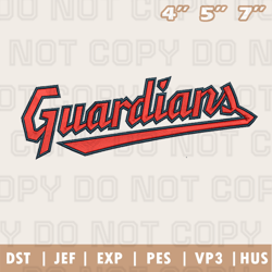 cleveland guardians wordmark logos embroidery design, mlb logo embroidery designs, sport embroidery ,instant download