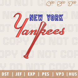 new york yankees alternate logo embroidery design, mlb logo embroidery designs, sport embroidery ,instant download