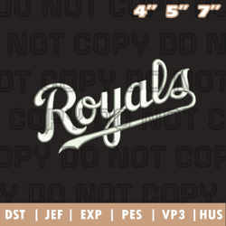 kansas city royals jersey logo embroidery design, mlb logo embroidery designs, sport embroidery ,instant download