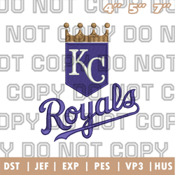 kansas city royals alternate logo embroidery design, mlb logo embroidery designs, sport embroidery ,instant download