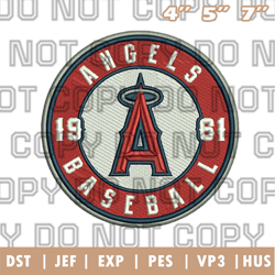 los angeles angels alternate logos embroidery designs, mlb logo embroidery designs, sport embroidery ,instant download
