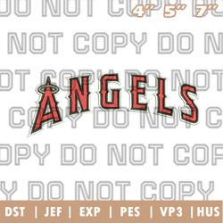 los angeles angels jersey logo embroidery design, mlb logo embroidery designs, sport embroidery ,instant download
