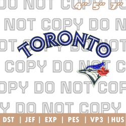 toronto blue jays jersey logo embroidery design, mlb logo embroidery designs, sport embroidery ,instant download