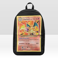 charizard card backpack