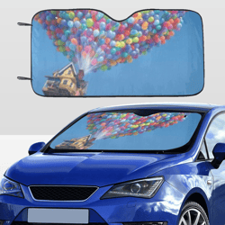 up balloons car sunshade