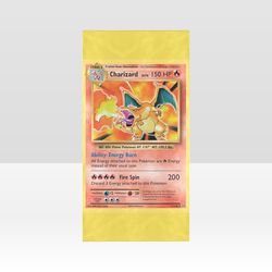 charizard card beach towel