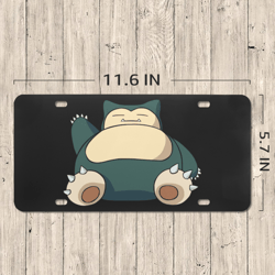 Snorlax License Plate