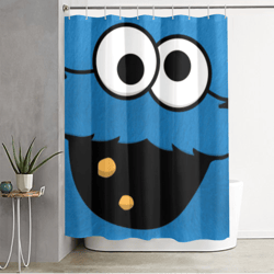 cookie monster shower curtain