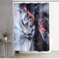 star wars jedi fallen order shower curtain