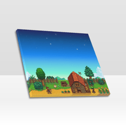 stardew valley frame canvas print, wall art home decor poster