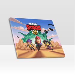 brawl stars frame canvas print, wall art home decor poster