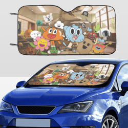 amazing world of gumball car sunshade